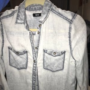 BDG denim looking flannel
